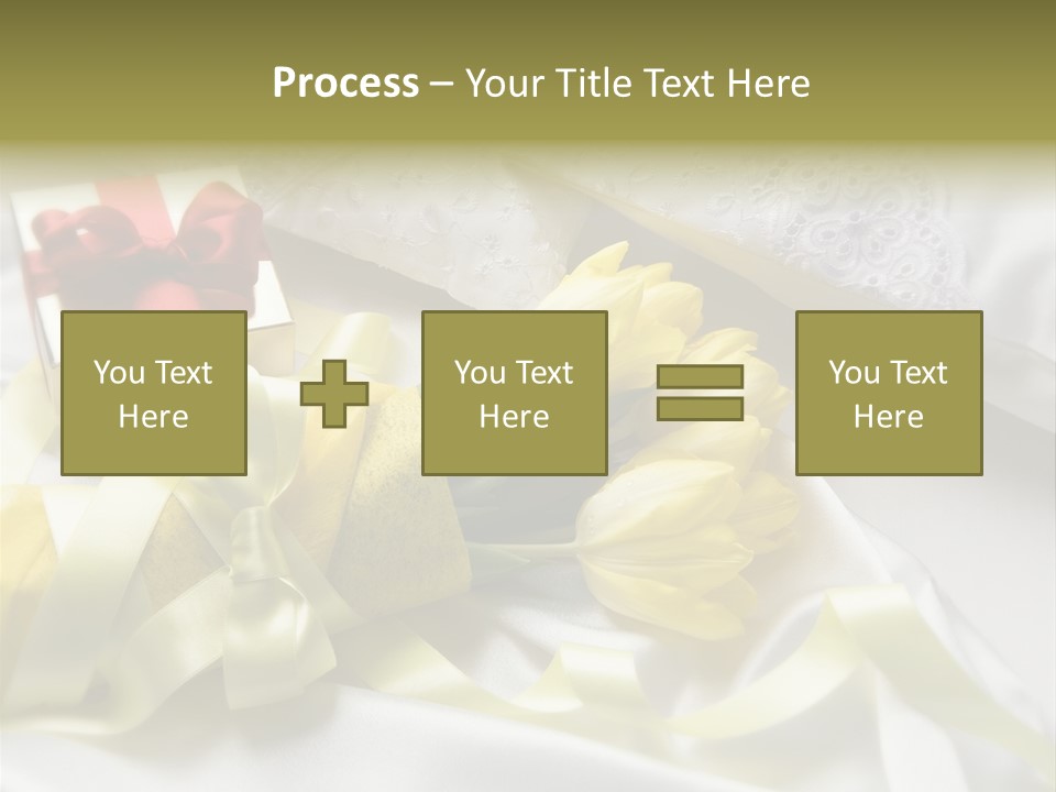 Gift Box Flower PowerPoint Template