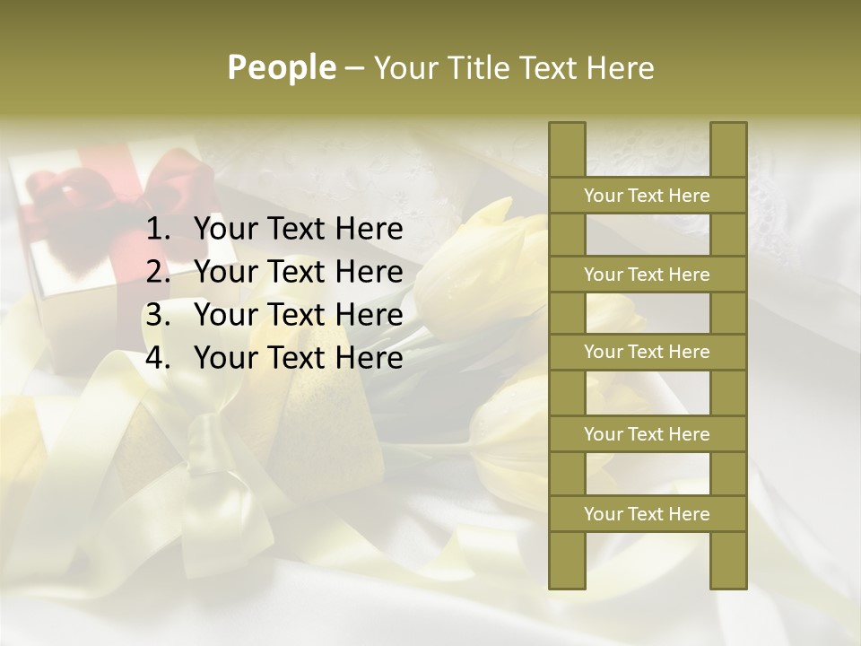 Gift Box Flower PowerPoint Template