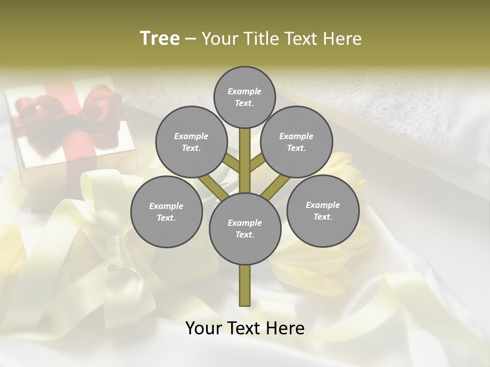 Gift Box Flower PowerPoint Template