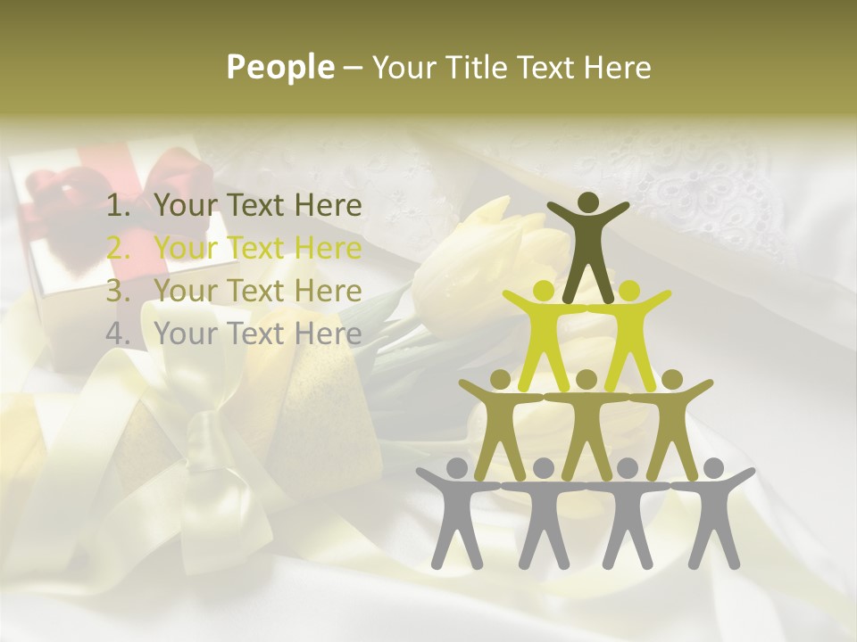 Gift Box Flower PowerPoint Template