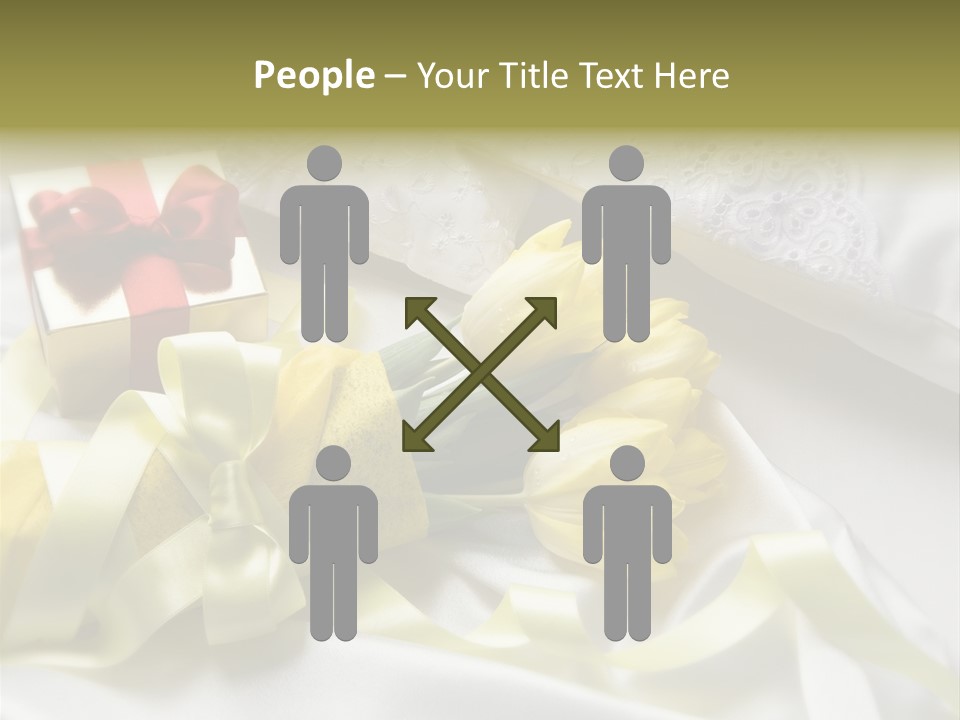 Gift Box Flower PowerPoint Template