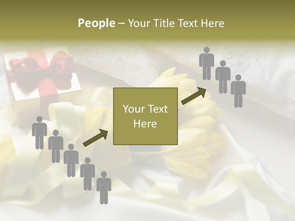 Gift Box Flower PowerPoint Template