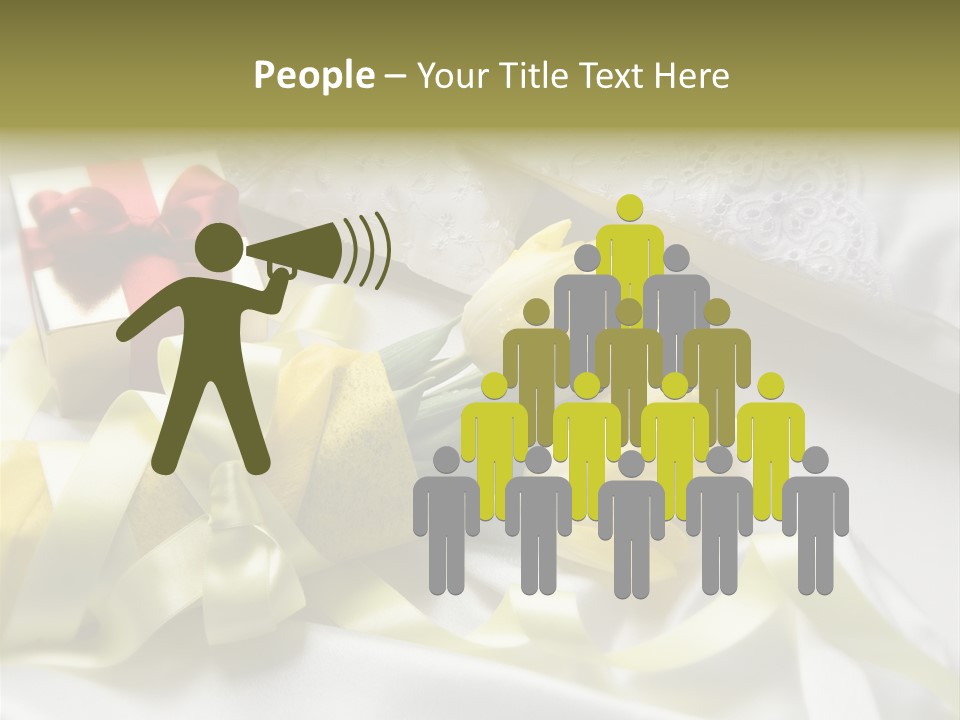 Gift Box Flower PowerPoint Template