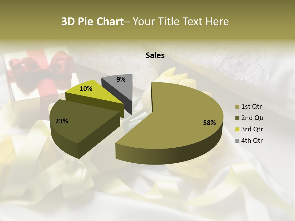 Gift Box Flower PowerPoint Template