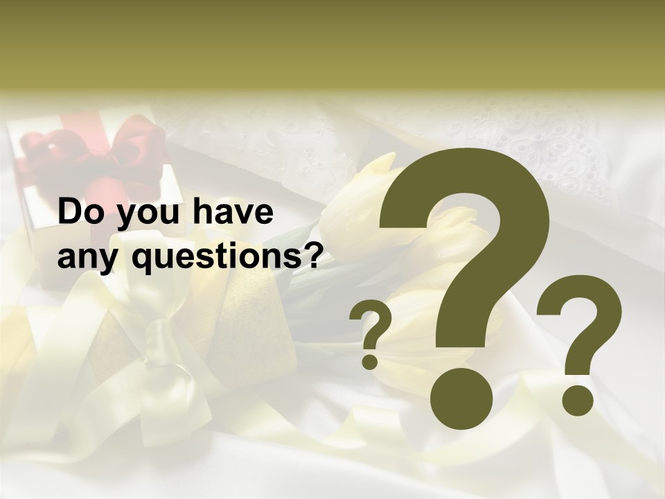 Gift Box Flower PowerPoint Template