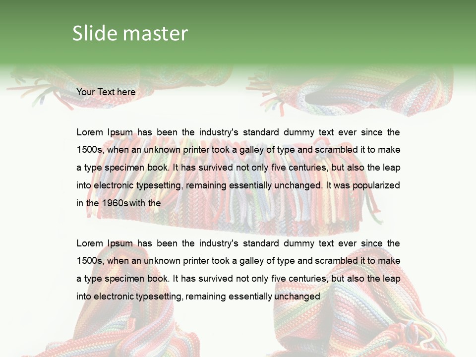 Background Softness Woven PowerPoint Template