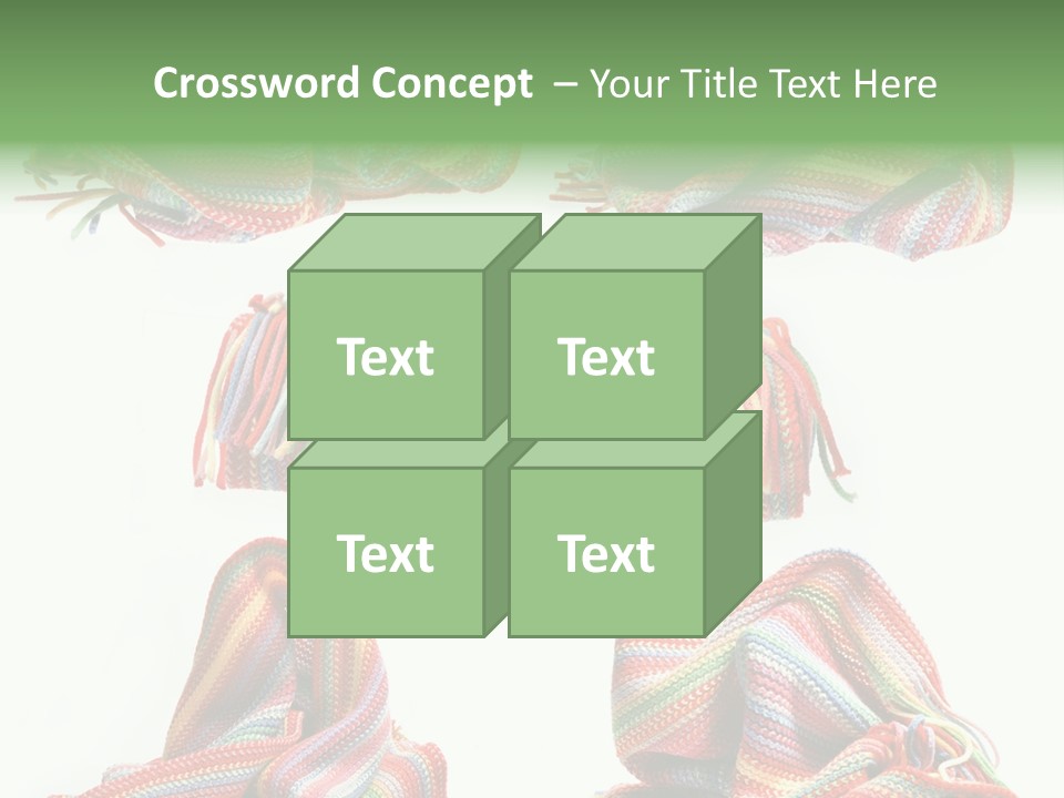 Background Softness Woven PowerPoint Template