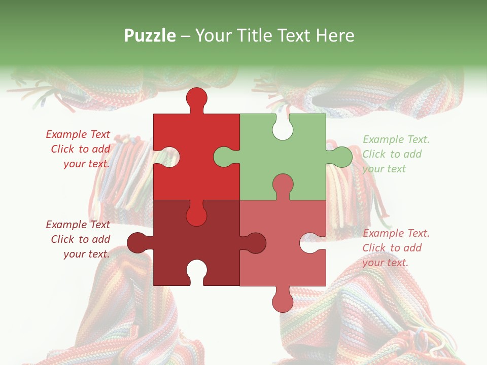 Background Softness Woven PowerPoint Template