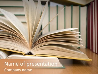 Author Big Reading PowerPoint Template