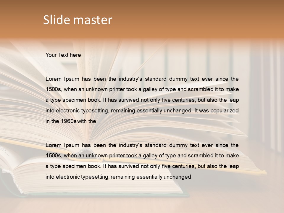 Author Big Reading PowerPoint Template