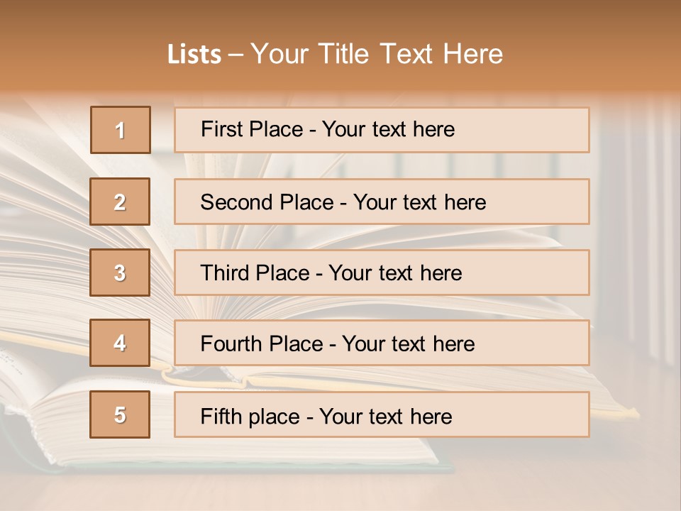 Author Big Reading PowerPoint Template