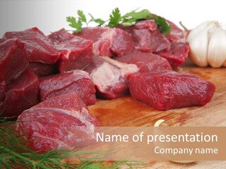 Butcher Meats PowerPoint Template