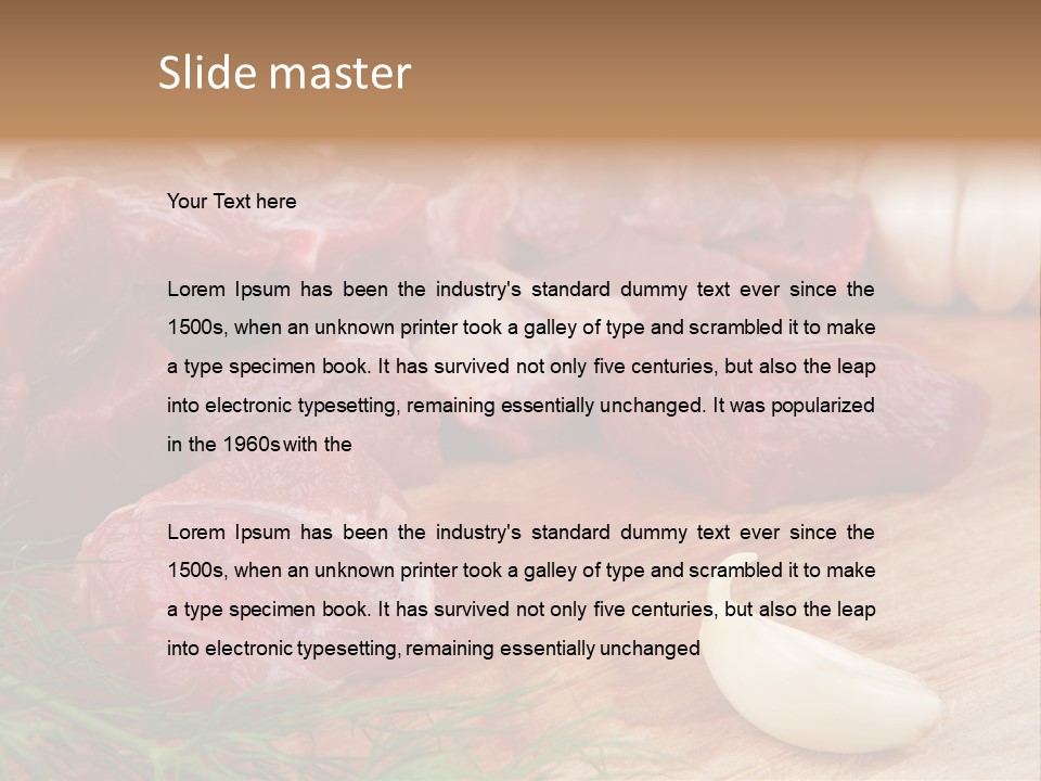Butcher Meats PowerPoint Template