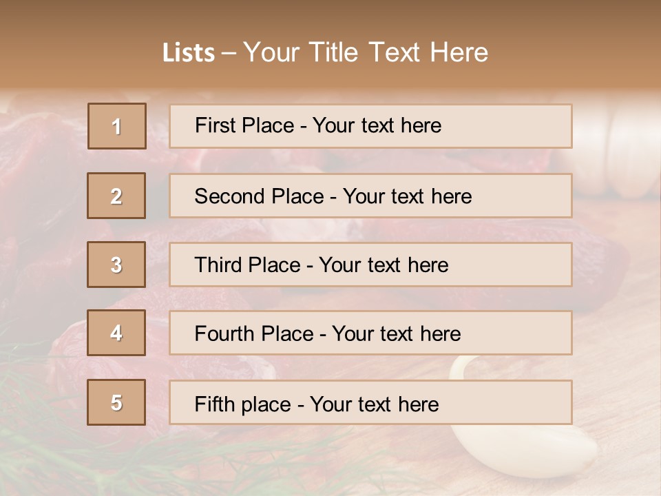 Butcher Meats PowerPoint Template