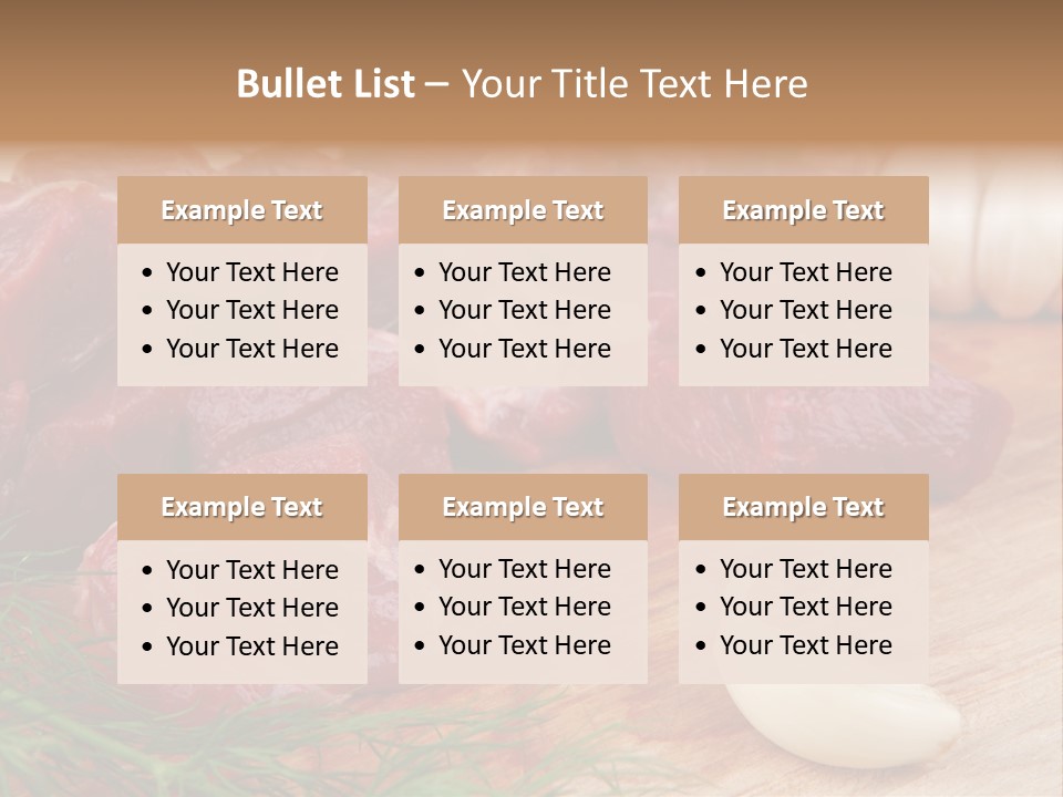 Butcher Meats PowerPoint Template