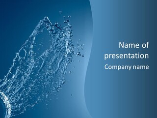 Splash Of Water PowerPoint Template