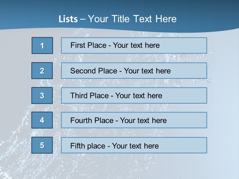 Splash Of Water PowerPoint Template