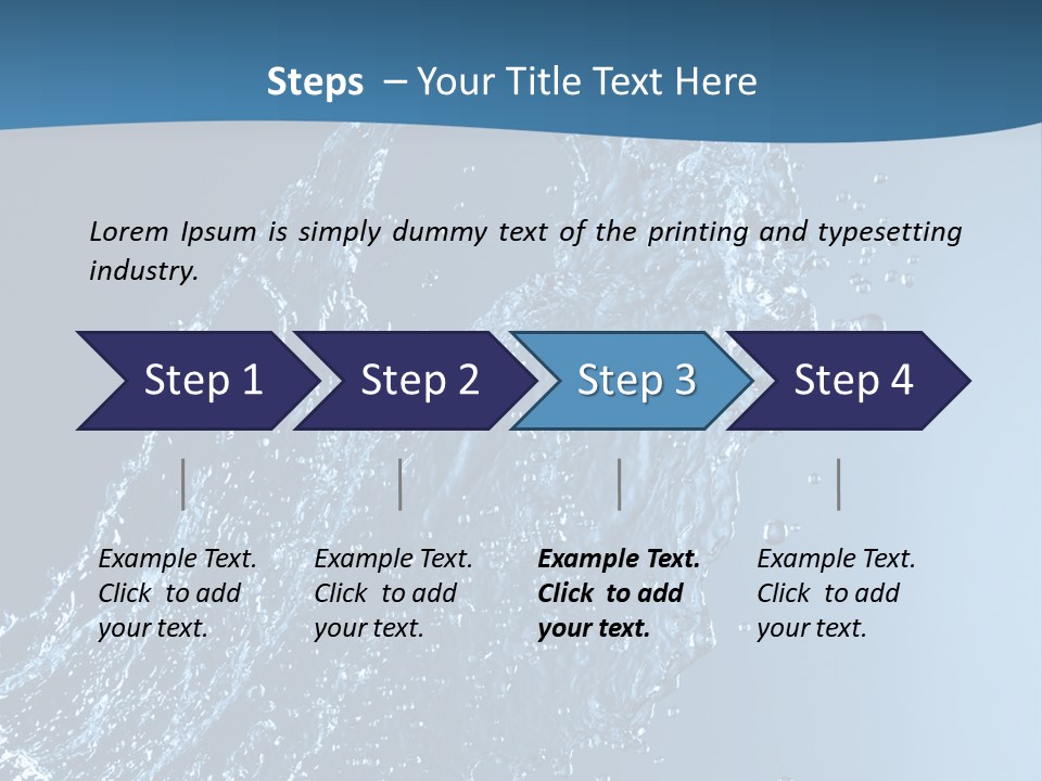 Splash Of Water PowerPoint Template