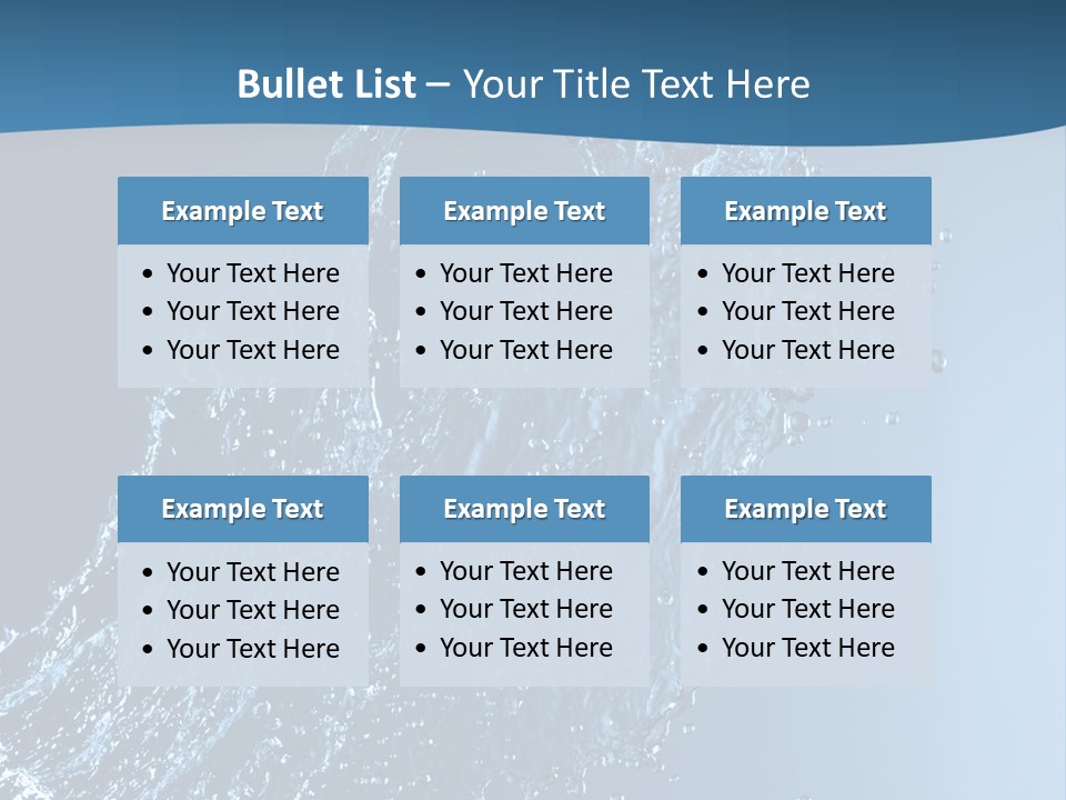 Splash Of Water PowerPoint Template