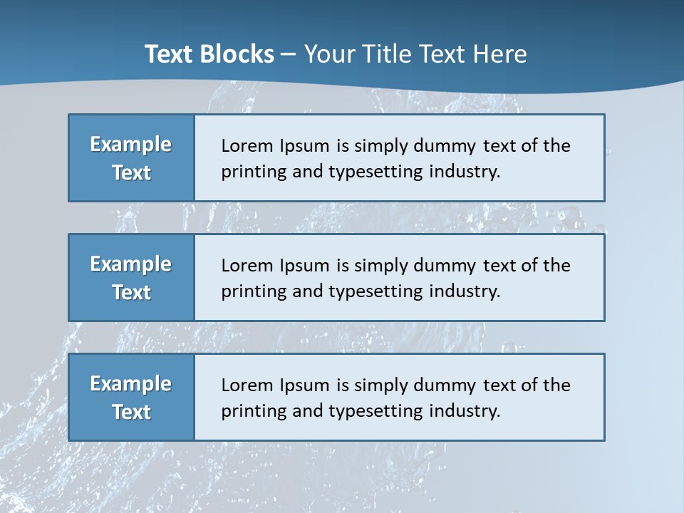 Splash Of Water PowerPoint Template