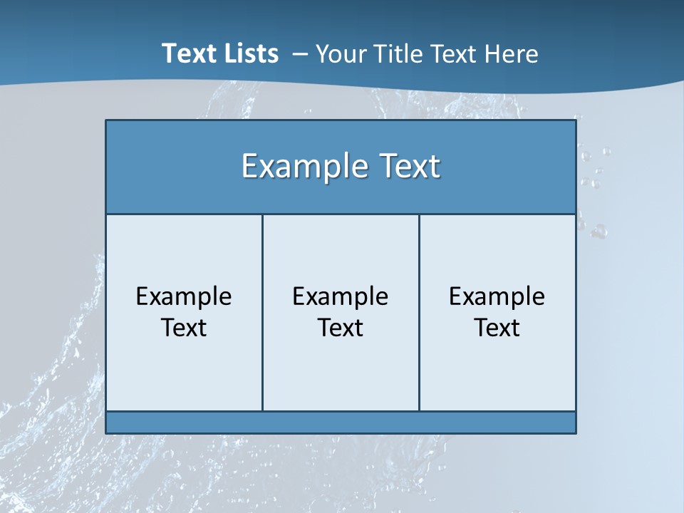 Splash Of Water PowerPoint Template