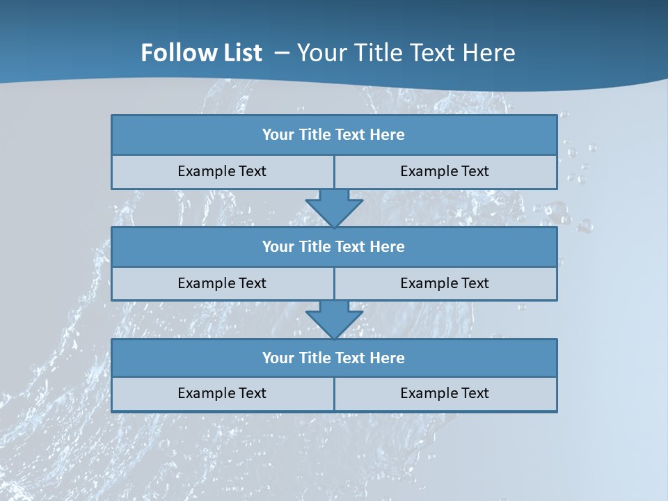 Splash Of Water PowerPoint Template