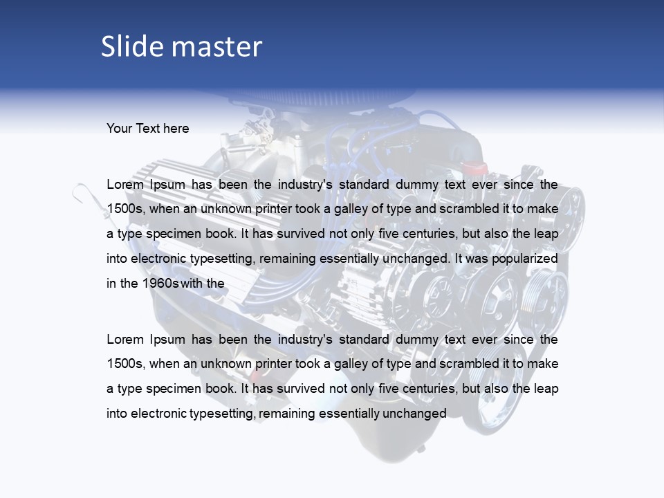 Chrome V8 Engines PowerPoint Template