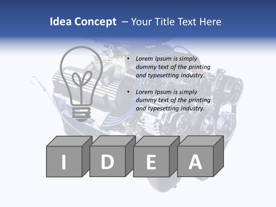 Chrome V8 Engines PowerPoint Template