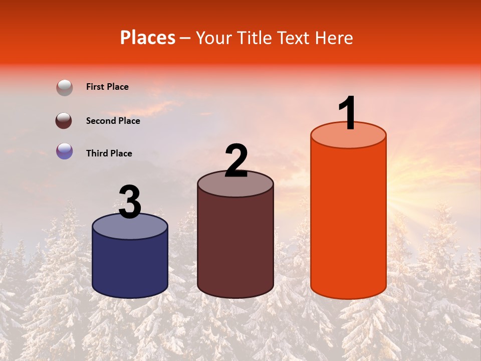 Winter Mountain Sunset PowerPoint Template