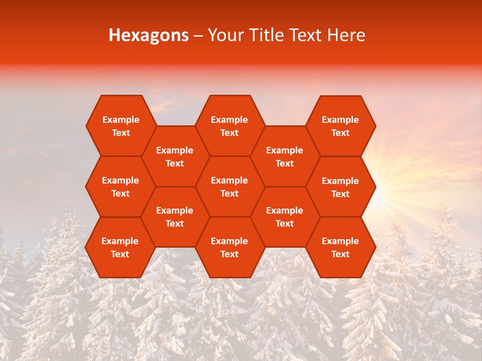 Winter Mountain Sunset PowerPoint Template