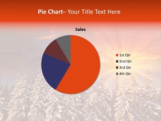 Winter Mountain Sunset PowerPoint Template