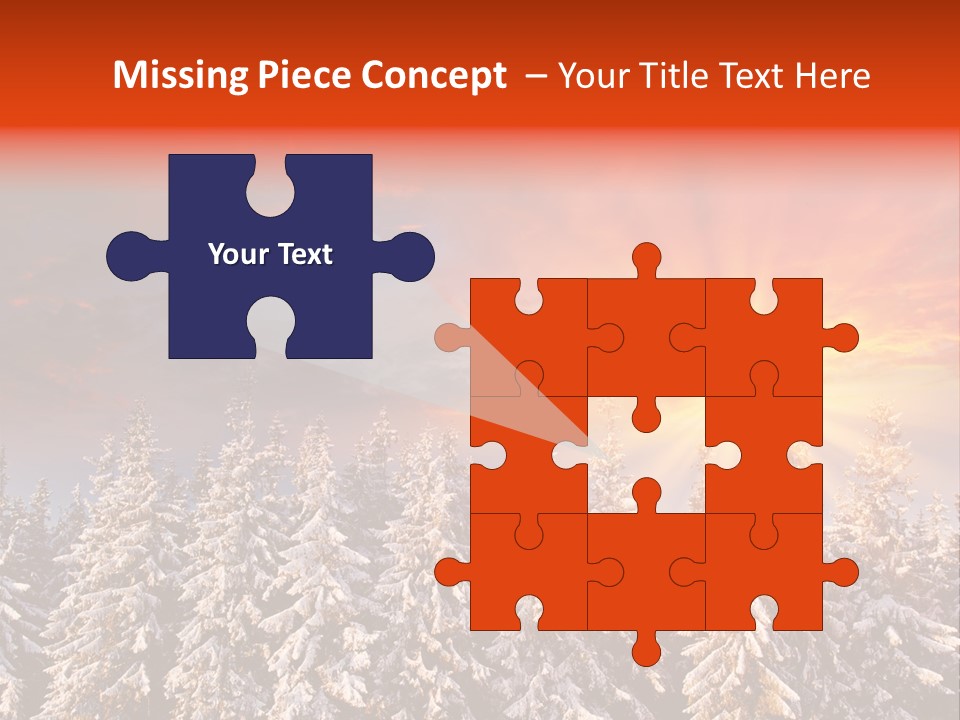 Winter Mountain Sunset PowerPoint Template