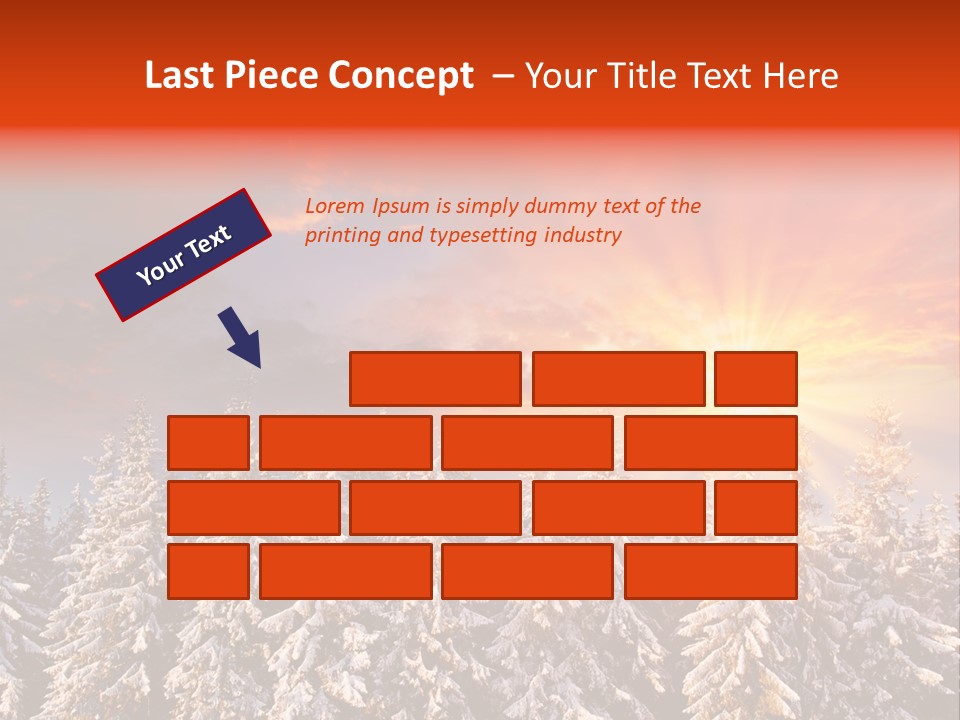 Winter Mountain Sunset PowerPoint Template
