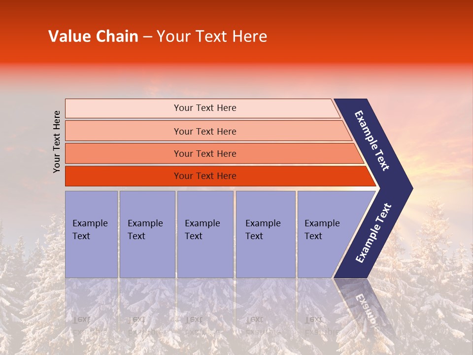 Winter Mountain Sunset PowerPoint Template
