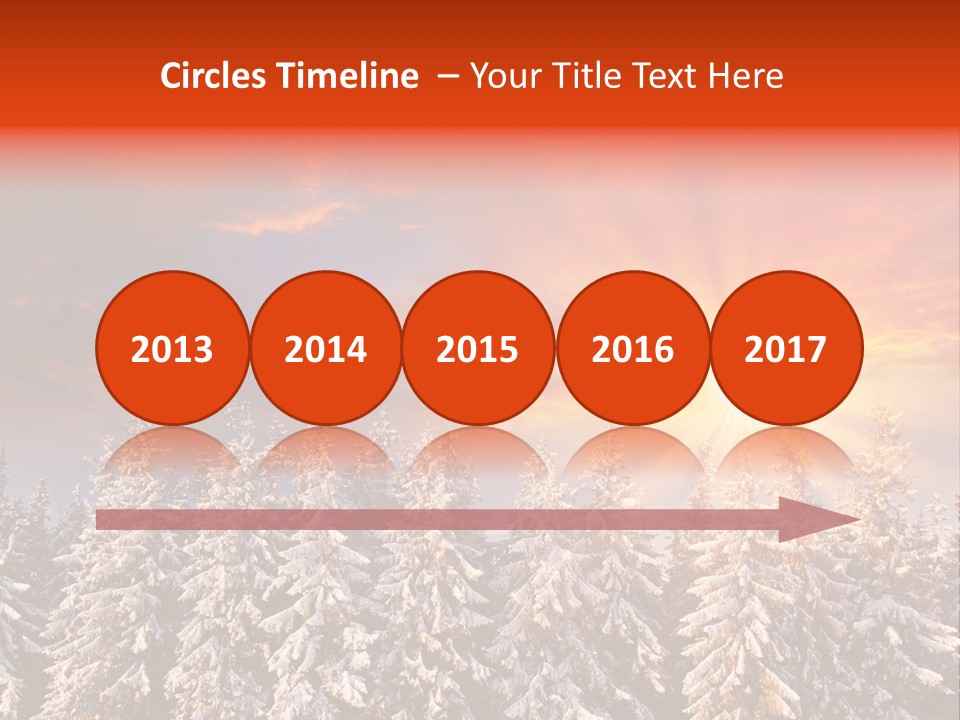 Winter Mountain Sunset PowerPoint Template