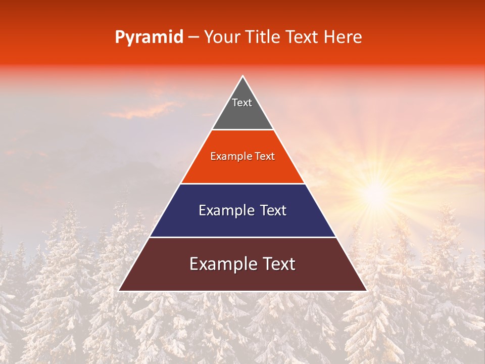 Winter Mountain Sunset PowerPoint Template
