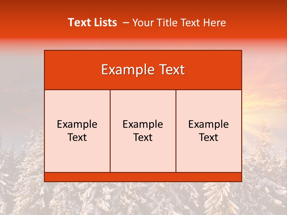 Winter Mountain Sunset PowerPoint Template