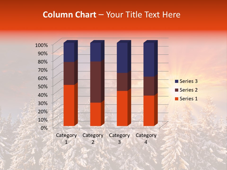 Winter Mountain Sunset PowerPoint Template