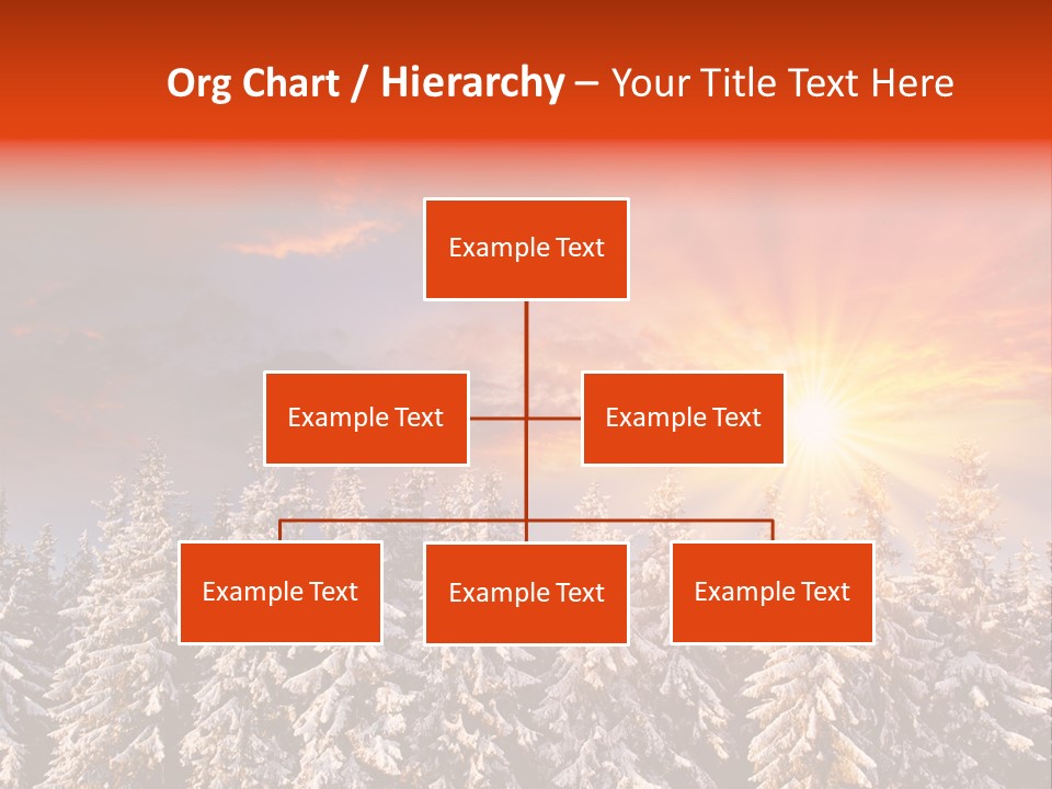Winter Mountain Sunset PowerPoint Template