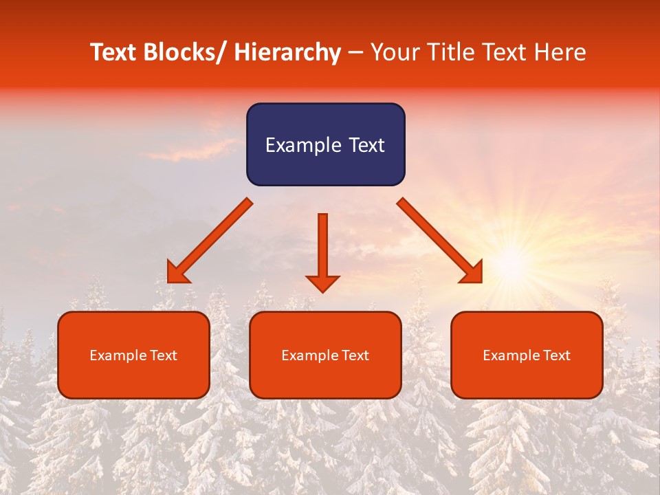 Winter Mountain Sunset PowerPoint Template