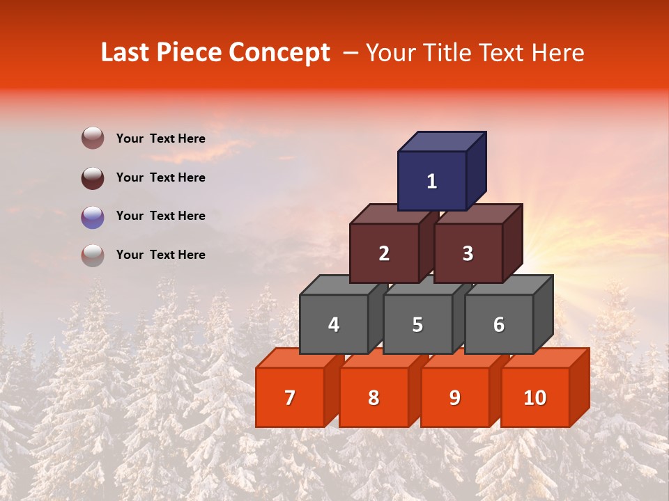 Winter Mountain Sunset PowerPoint Template