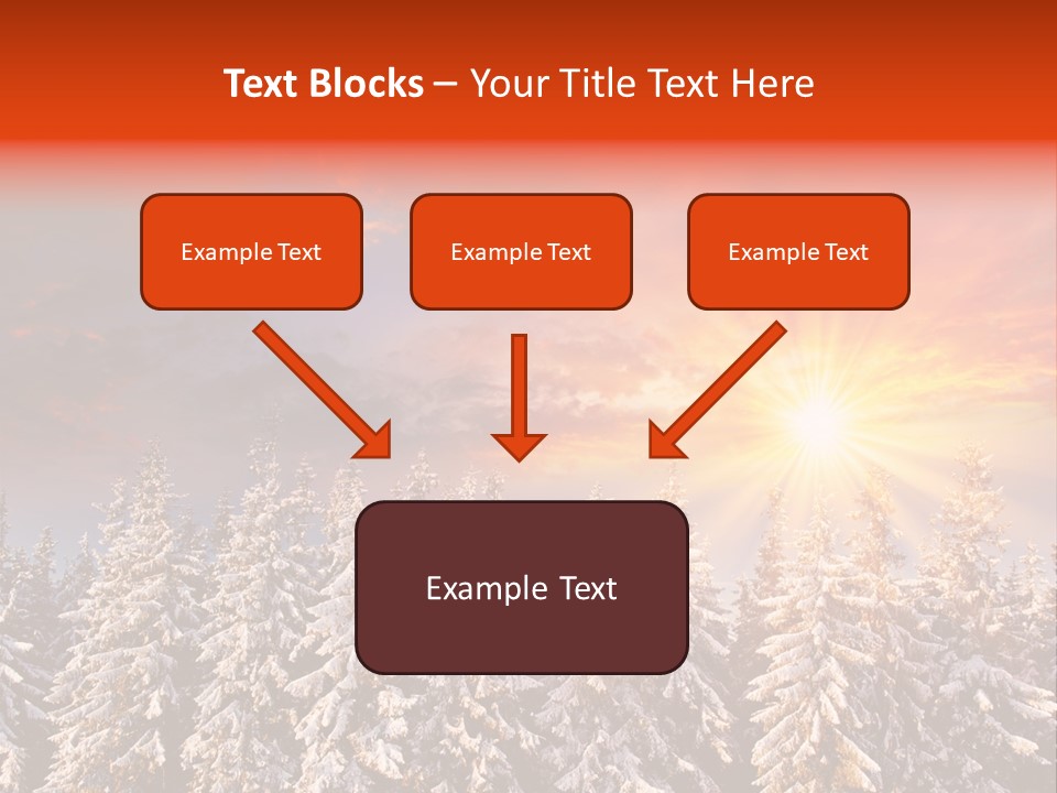 Winter Mountain Sunset PowerPoint Template
