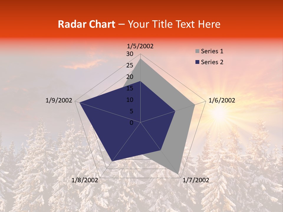 Winter Mountain Sunset PowerPoint Template