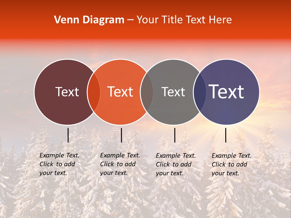 Winter Mountain Sunset PowerPoint Template