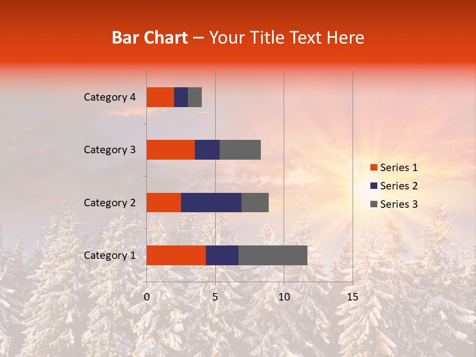 Winter Mountain Sunset PowerPoint Template