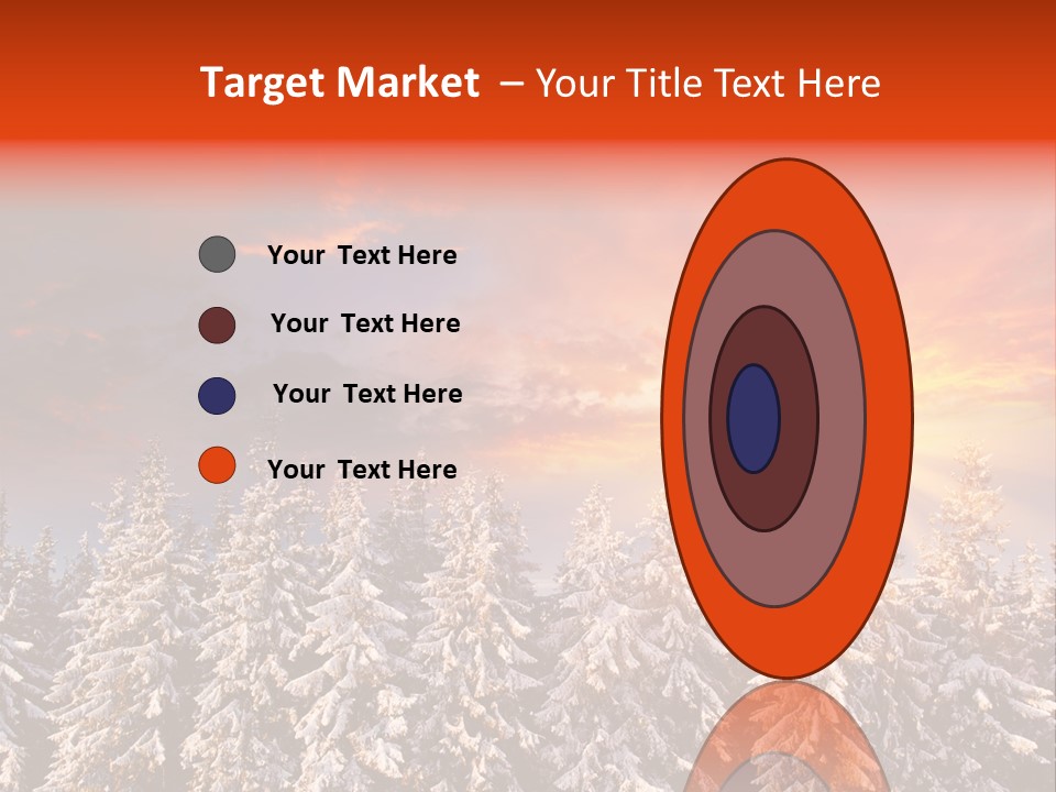 Winter Mountain Sunset PowerPoint Template