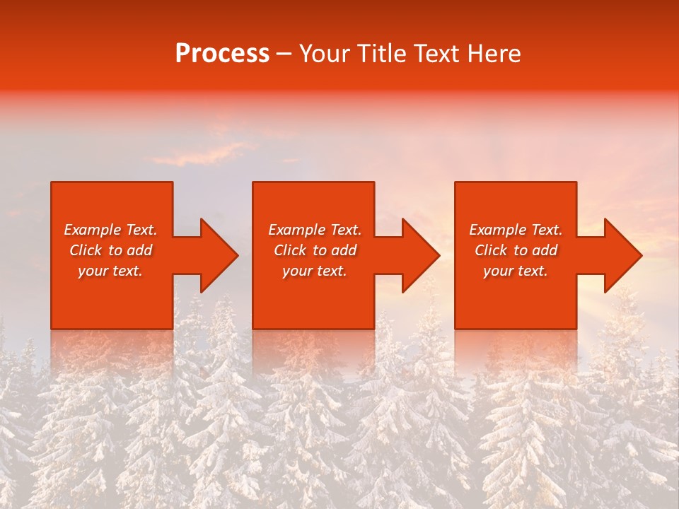 Winter Mountain Sunset PowerPoint Template