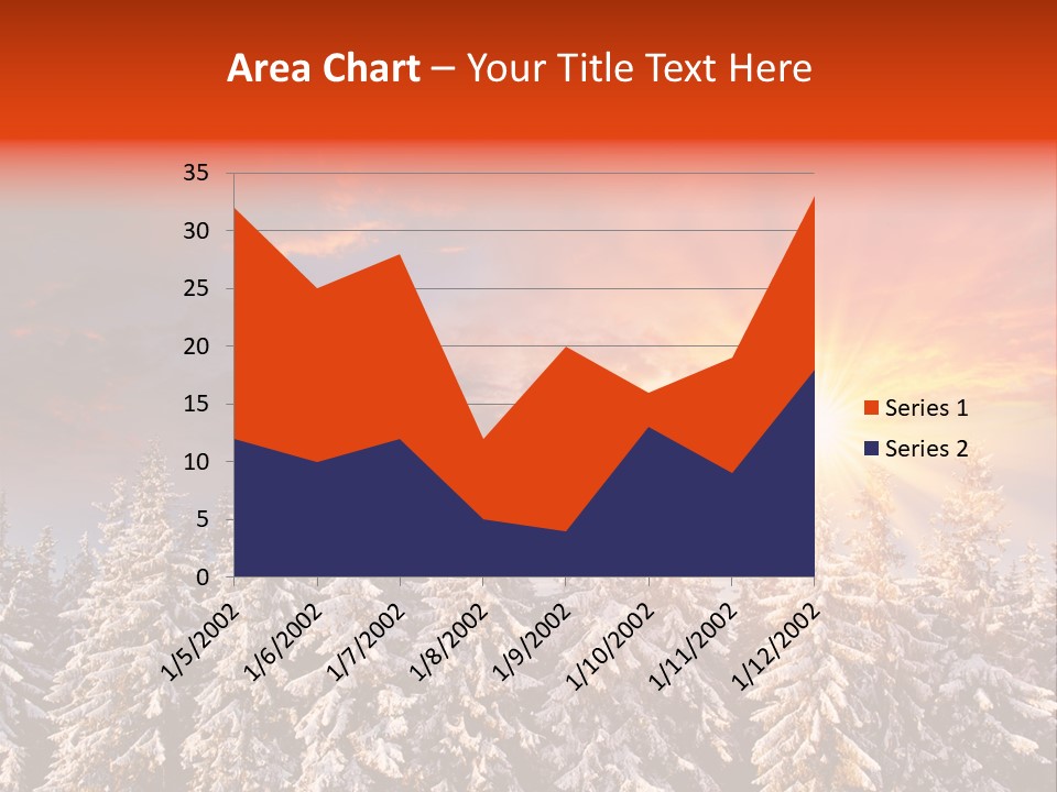 Winter Mountain Sunset PowerPoint Template