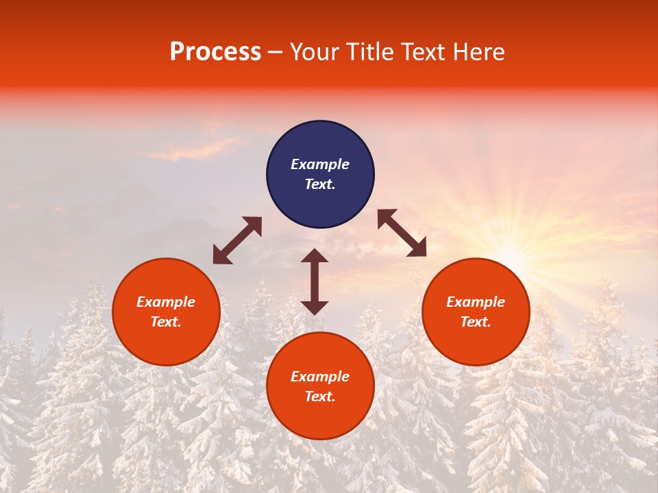 Winter Mountain Sunset PowerPoint Template