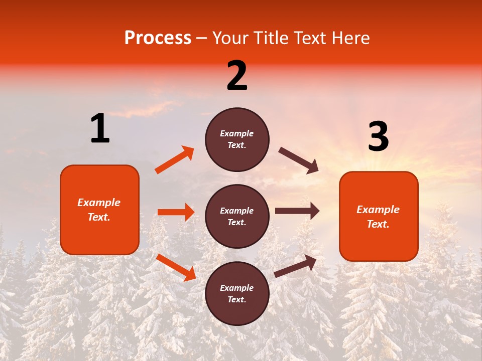 Winter Mountain Sunset PowerPoint Template